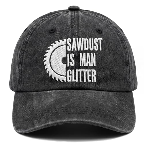 Sawdust is Man Glitter Embroidered Baseball Cap