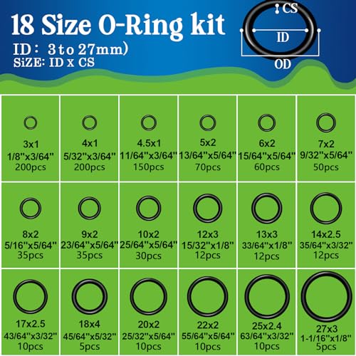 ZDBB 1075 Pcs 3-in-1 Spigot Repair Washers & Hose Gasket & Faucet O-Rings Kit 37 Size Plumbing Rubber Washers Assortment Set for Kitchen Faucet Outdoor Hose Bib Water Spigot Seal Repair - size: 1075 PCS