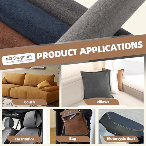 Fabric Repair Tape, Self-Adhesive Couch Patch for Furniture, Cloth - color: Suede Black, size: 17X79 Inch