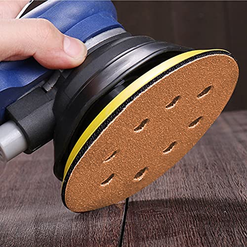 5-Inch 8-Hole Hook and Loop Sanding Discs, Orbital Sander Sandpaper Discs, 100 Pieces Round Sandpaper Set Include 60 80 120 150 and 220 Grits - size: 5 Mixed Grit