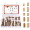 191 Pcs Threaded Inserts for Wood with Hex Wrench, 10 Sizes