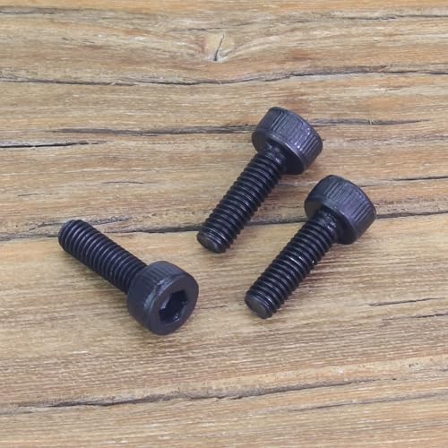 105 Pieces M3 x 10mm Socket Head Cap Screws, Thread Pitch 0.5mm, Sutemribor M3 Black Screws, 12.9 Grade Alloy Steel, Black Oxide Finish, Fully Threaded - size: M3 x 10mm, style: Socket Head
