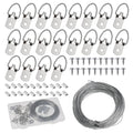 Picture Hanging Wire Kit D Rings Picture Hardware with Screws - size: size_2