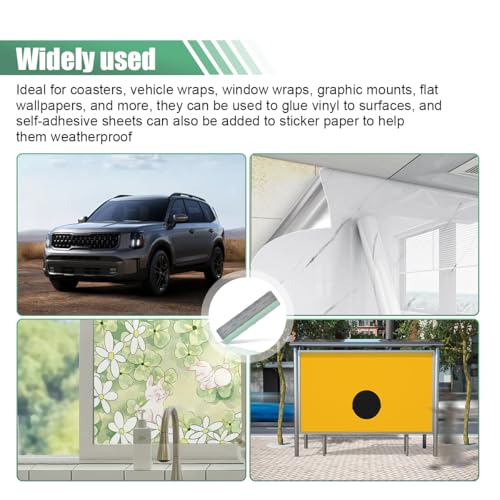 Vinyl Wrap Squeegee, Universal Car Wrapping Scraper with Ruler & Suede Felt Edge, Car Window Tint Film Installation Tool for Wallpaper Smoothing, Sign-Making Graphics Application (12 Inch) - size: 12 Inch