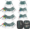 Terminal Removal Tool Kit 92 Pcs Depinning Tool Electrical Connector Pin Removal Tool Kit Pin Extractor Tool Set Wire Terminal Release Tool for Automotive Car Household Devices - color: 92 PCS