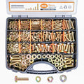 966PCS Metric Bolt Assortment Kit - M4,M5,M6,M8 Grade 8.8 Alloy Steel Bolts and Nuts Kit with Professional Sturdy Labeled Storage Box, 12-30mm, for DIY, Automotive, Furniture & Machinery Repair - size: 966 PCS M4, M5, M6