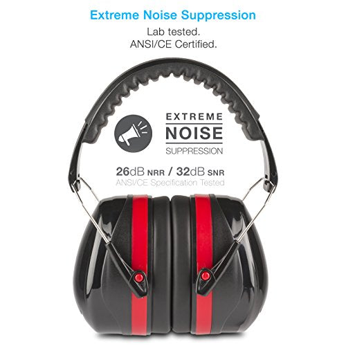 Cyber Acoustics Professional Safety Lightweight Ear Muffs for Hearing Protection and Noise Reduction - style: 1-acs340