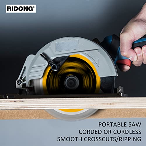 5-1/2 Inch 36 Tooth ATB Framing Circular Saw Blade, Cordless Trim Saw Blade with 5/8-Inch Arbor(5 Packs) - size: 5-1/2" 36T (5 packs)