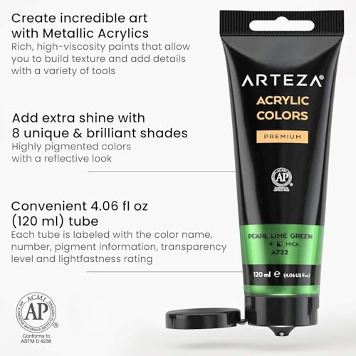 ACRYLIC PAINT 8/PKG FLORAL - style: 8 x 120ml (4.06 fl oz) Floral Brilliance