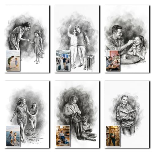 Sketch Style Turn Photo Into Personalized Canvas Art - color: Sketch