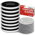 Furniture Sliders for Hardwood Floors - Multi-Surface Moving Sliders - size: 4.3in Round 8+8Pack