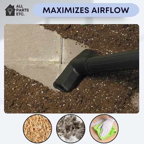 2.5" Utility Nozzle Attachment for Shop Vac – Wet Dry Vacuum Tool for Saw Dust, Woodworking, Carpentry, Garage & Construction Cleanup – Fits 2-1/2 Inch Hose Connections - size: Utility Nozzle