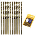 1/8 Inch Cobalt Drill Bits 10Pcs - HPHOPE M35 HSS Metal Twist Drill Bits Set, Jobber Drill Bits Length and Straight Shank, Suitable for Drilling in Hard Metal, Stainless Steel, Cast Iron - size: 1/8-inch, 10Pcs