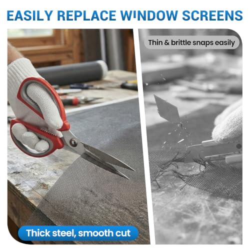 6 in 1 Screen Repair & Replacement Kit, Window Screen Roller Tool Set - size: 6 IN 1
