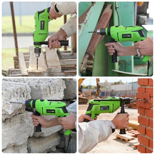 GALAX PRO 7Amp 850W 2-in-1 Hammer Drill, 0-3000 RPM, 13 mm Metal Chuck - style: Hammerdrill with 13pcs Accessories