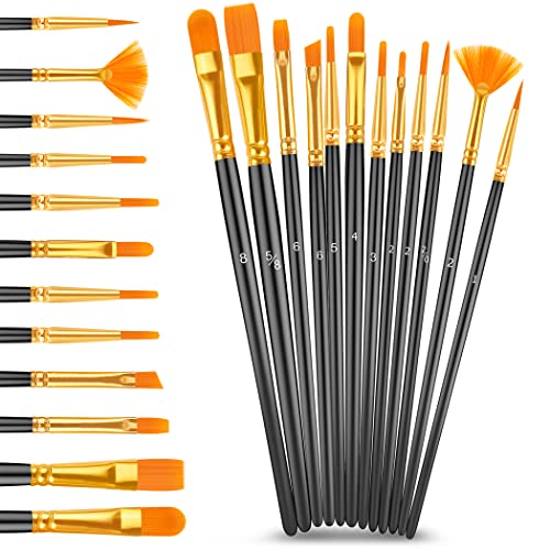 Caliart 80 Colors Acrylic Paint Set with 12 Brushes - color: Regular, size: 2 Fl Oz (Pack of 80)