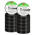 3M Temflex Vinyl Electrical Tape 175, 3/4 in x 60 ft, Black, 10 Rolls - size: 3/4 in x 60 ft