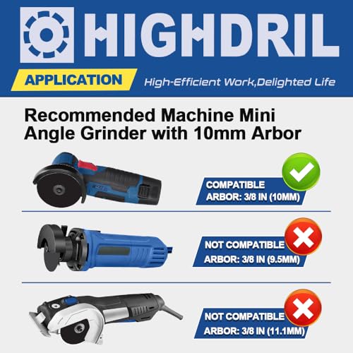 HIGHDRIL 3" 75mm Circular Saw Blade Set 4pcs for Soft Metal Copper Aluminum | Diamond/HSS/TCT Cutting Disc for Angle Grinder Cutting Soft Metal Copper Aluminum Granite Tile Plastic Wood - size: MIX 8