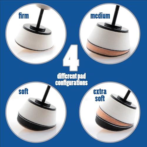 129 pc Flex Edge 1”, 2” and 3” Sanding Discs for DrillSet with Backing Pads - style: Flex Edge 129 Piece Kit