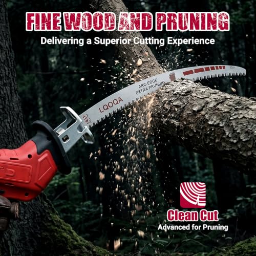 15" Deep Cut Arc Edge Reciprocating Saw Blades, 6TPI Japanese Sharp Teeth CR-V Hardened Steel, U-Groove Chip Removal, Heavy Duty Tree Trimming Blades for Arborist, 5 Pack Carry Case - size: 5 pcs sawzall blades15in