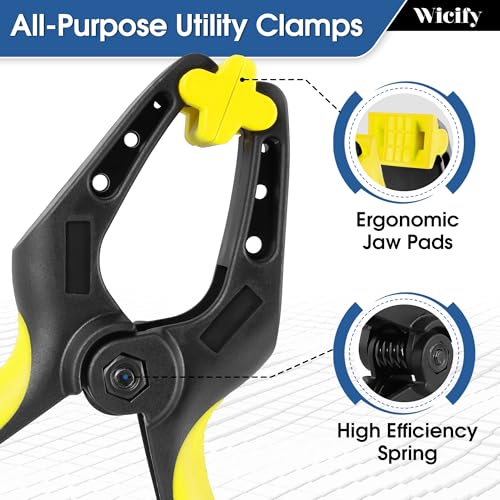 6 Inch Spring Clamps 4 Pack,large Heavy Duty Clamps for Woodworking