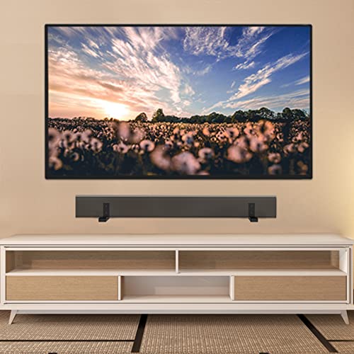 WALI Center Channel Speaker Wall Mount, Universal Soundbar Wall Mount Bracket Hold up to 30 lbs, Arms Extend Adjustment from 7 to 11.5 inch (SLK201), Black - size: 7 to 11.5 inch