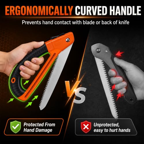 Camping Saw with Upgraded Hand Guard and SK5 Blade