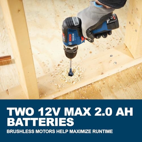 BOSCH GSR12V-300FCB22 12V Max Drill/Driver 5-In-1 Flexiclick® System