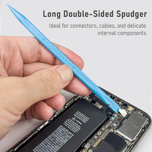 HowFixit 15-in-1 Electronics Opening Tool Kit, Professional Anti-Static Spudger Set & Pry Tools with Suction Cup for iPhone, iPad, MacBook, Laptop, Tablet, Phone Repair - color: 15-in-1