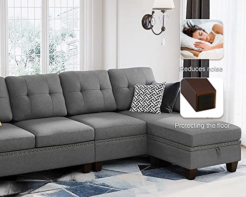 6 Inch Couch Legs for Furniture Set of 4, Square Wooden Furniture Legs - size: 6 Inch