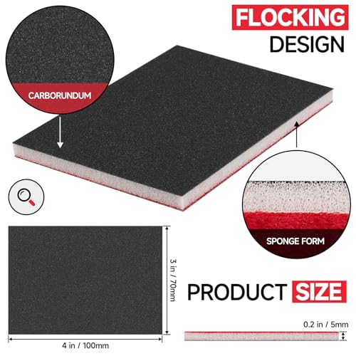 Shinboc 20 PCS Sanding Sponge, 180-3000 Grit Sand Paper Assortment Pack - style: Mix Grit