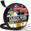 XFasten Wire Harness Tape, 3/4-Inch x 90 Feet, High Temp Wiring Loom Harness, Self-Adhesive Felt Cloth Electrical Tape for Automotive Engines, Noise Dampening, and Cable Protection - style: 3/4-Inch x 90-Feet