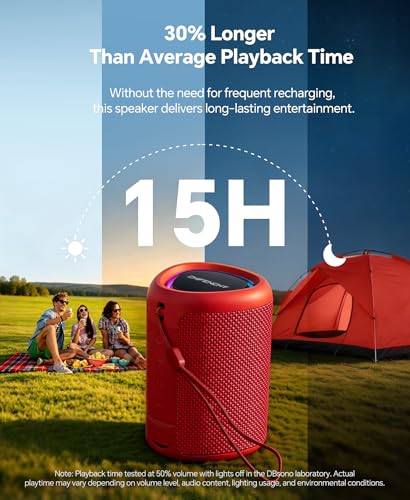 Portable Bluetooth Speaker Beach Essentials: IPX5 Waterproof for Outdoor - color: Red