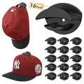 HOUSE DAY Adhesive Hat Hooks for Wall 16 Pack, Black - color: Black, size: 16 Pack