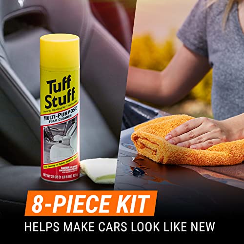 Armor All Car Wash and Cleaner Kit - 8-Piece Complete Set with Wash Concentrate, Wipes, Microfiber Towels & Air Freshener, Gift for Dad - style: Car Wash Kit 8pc