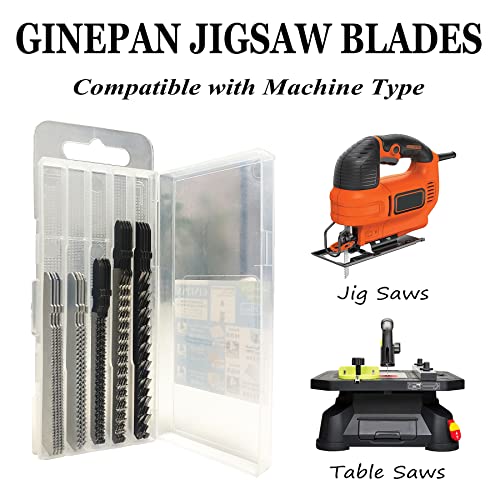 20PCS T Shank Jigsaw Blades for Wood Plastic Metal Cutting - style: GP-20
