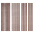 32 Pcs Walnut Dowel Rods 4 Size Unfinished Round Hardwood Sticks 6 Inch Long Dowel Rods 3/4/5/6mm Wood Sticks for Building Model Macrame DIY Craft - Coconut Brown