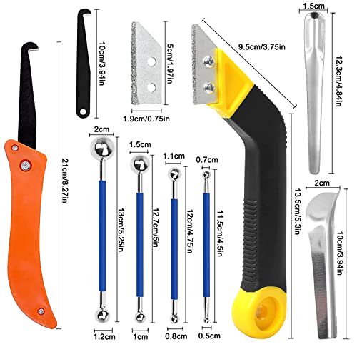14pcs Grout Removal Tool kit, Grout Saw with Replacement Blades