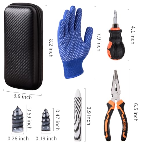 100PCS tire Screw Plug Repair kit – No Tire Removal Needed, tire sidewall Repair kit, Patch Plug Tools & Portable Storage Bag – Quick Flat Tire Fix for Car, Truck, Motorcycle & SUV