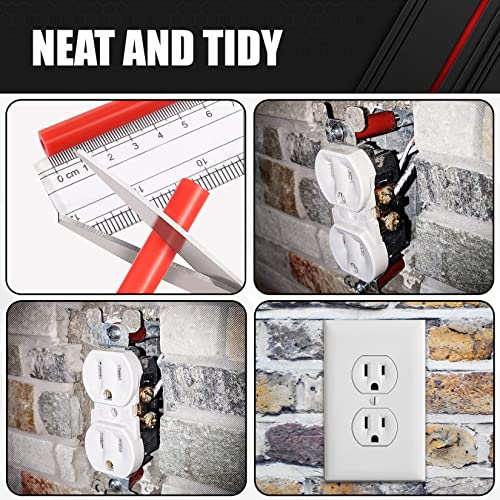 Outlet Spacers - Electrical Outlet Box Extender Kit by SPACERR - Electrical Switch and Receptacle Spacers 50 Pack (14 Tubes and 36 Screws) - size: Pack of 50