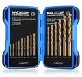 15Pcs(1/16"-3/8") Cobalt Drill Bit Set M35 HSS Jobber Length - size: 15pcs, 1/16"-3/8"