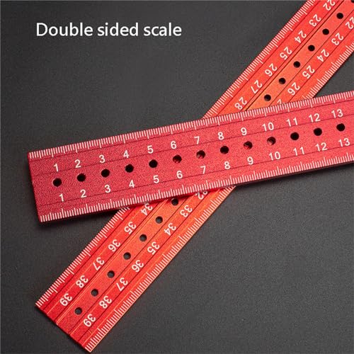 Multifunctional Carpenter's Combination Angles Ruler Metal Measuring Instrument for Accurate Angles Combination Square Adjustable Angles Gauges 90/45 Degree Measuring Tool（40cm/16inch）