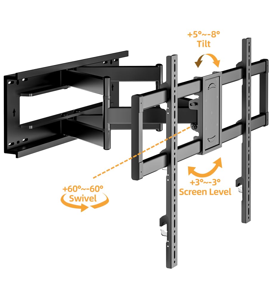 TV Wall Mount for 50-100 inch TVs, 200mm (7.87") Height Adjustable - size: 50-100 Inch