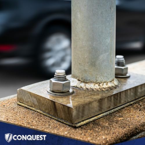 Conquest 304 Stainless Steel Wedge Anchors for Concrete 1/2” x 3-3/4” - size: 1/2" x 3-3/4"
