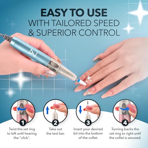 M Max Nail Drill, Brushless 2-in-1, 35000 RPM, Cordless | Mermaid - size: Standard - Mermaid