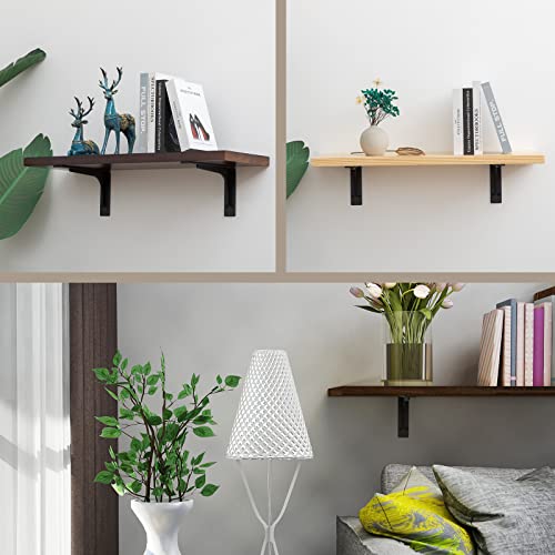 24 x14.2 INCH Shelf Brackets,L Shelf Brackets,Vertical Angle, Premium Alloy Metal Heavy Duty Shelf Bracket, high Strength Mounting Hardware Included, Corner Brace Joint,Pack of 2. - size: 24 inch x 14.2 inch