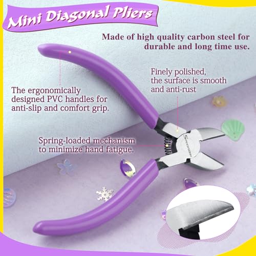 SPEEDWOX Mini Diagonal Pliers Flush Cut Pliers Micro Cutter - style: Diagonal Pliers