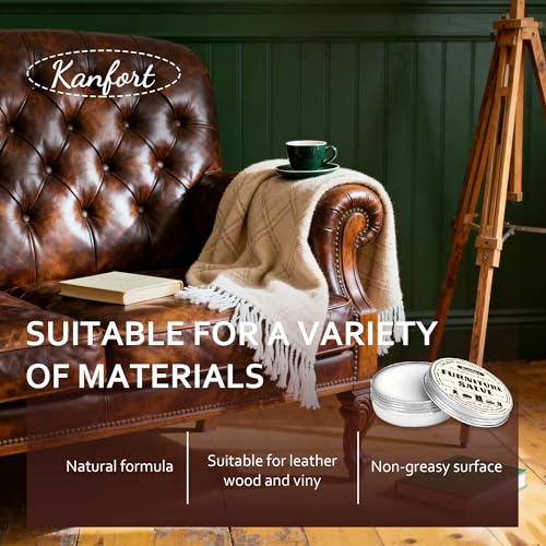 Leather & Furniture Repair Salve, Furniture Salve with Brush for Leather Wood, Leather Conditioner Help Prevent Cracking or Fading - size: 1 Pack