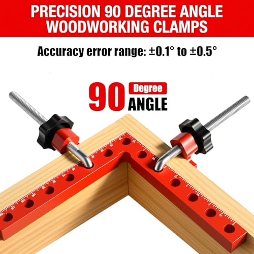 8 Pack Corner Clamp for Woodworking, 90 Degree Right Angle Clamp