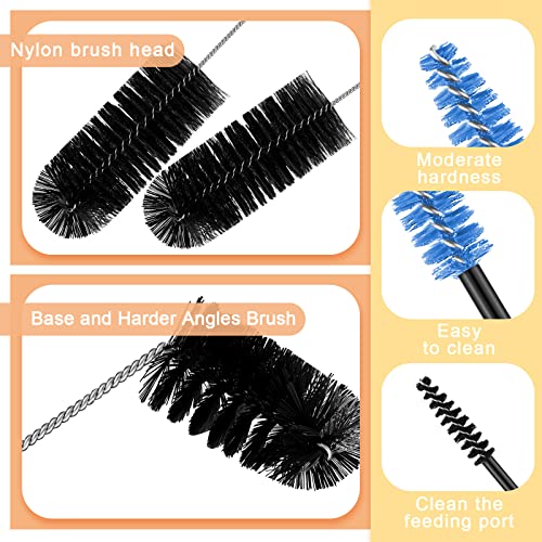Hummingbird Feeder Cleaning Brush, 19 Pieces 3 Size, Black - color: Black